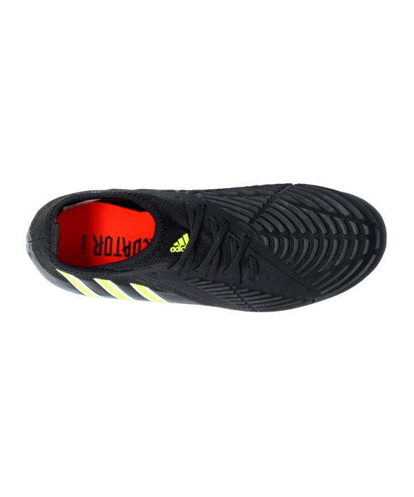 adidas Predator EDGE.1 FG Shadowportal Kids Schwarz Gelb - schwarz