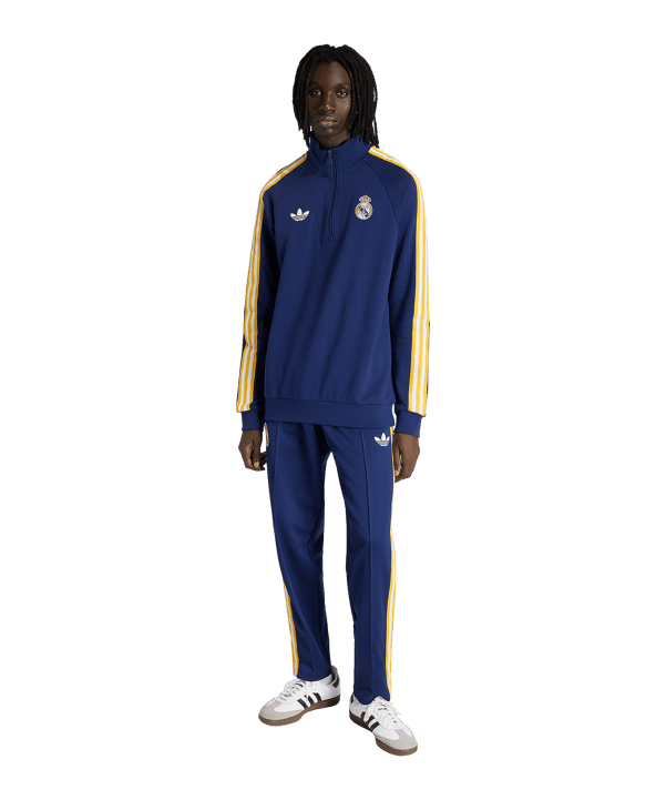 adidas Real Madrid Originals Zip Top Dunkelblau