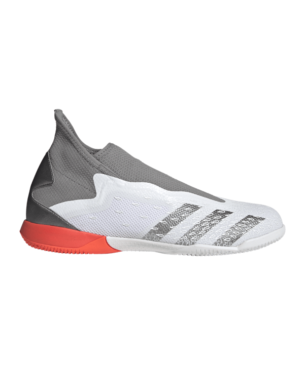 adidas Predator FREAK.3 LL IN White Spark Weiss Grau Rot - weiss