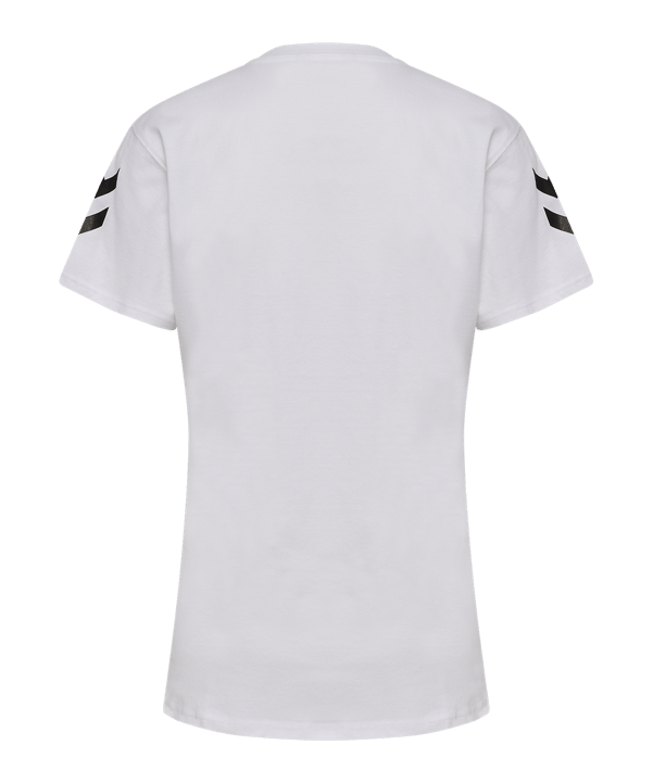 Hummel Go 2.0 Chevron T-Shirt Damen Weiß F9001 - weiss