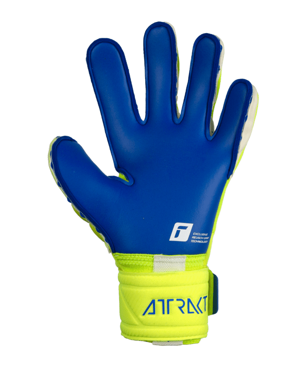 Reusch Attrakt Duo Torwarthandschuhe Gelb Blau F2199 - gelb