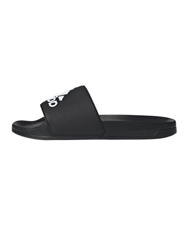 adidas Cloudfoam Adilette Shower Schwarz Weiss - schwarz