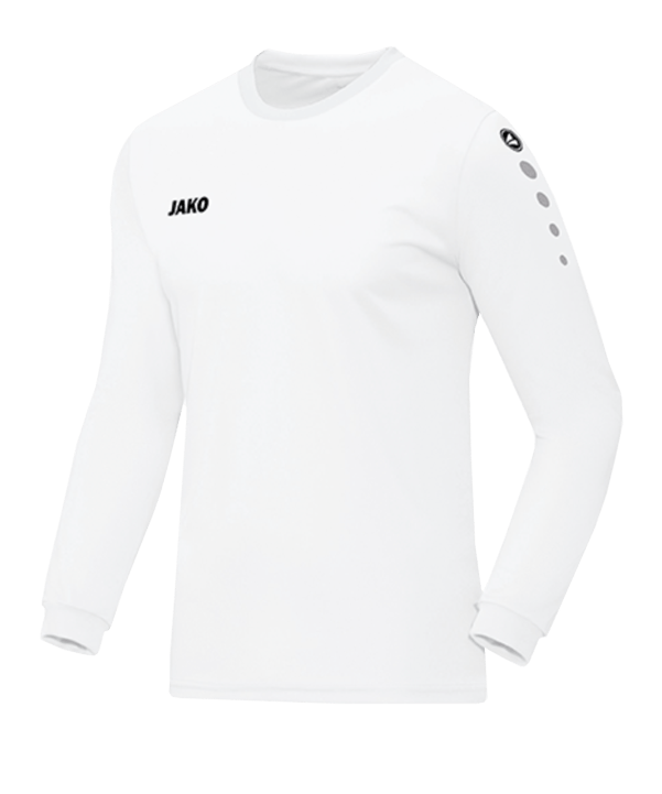 JAKO Team Trikot langarm Kids Weiss F00 - weiss