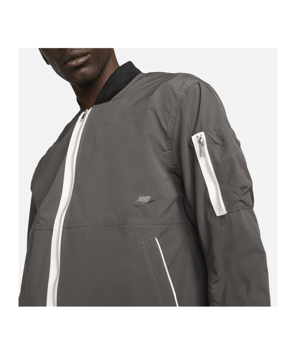 Nike Essentials Unlined Bomber Jacke Grau F254 - grau