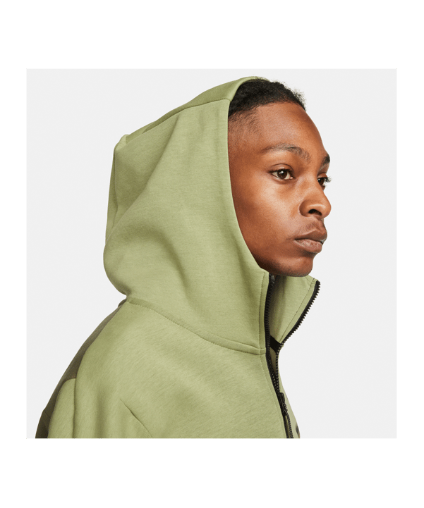 Nike Tech Fleece Windrunner Grün Schwarz F334 - gruen