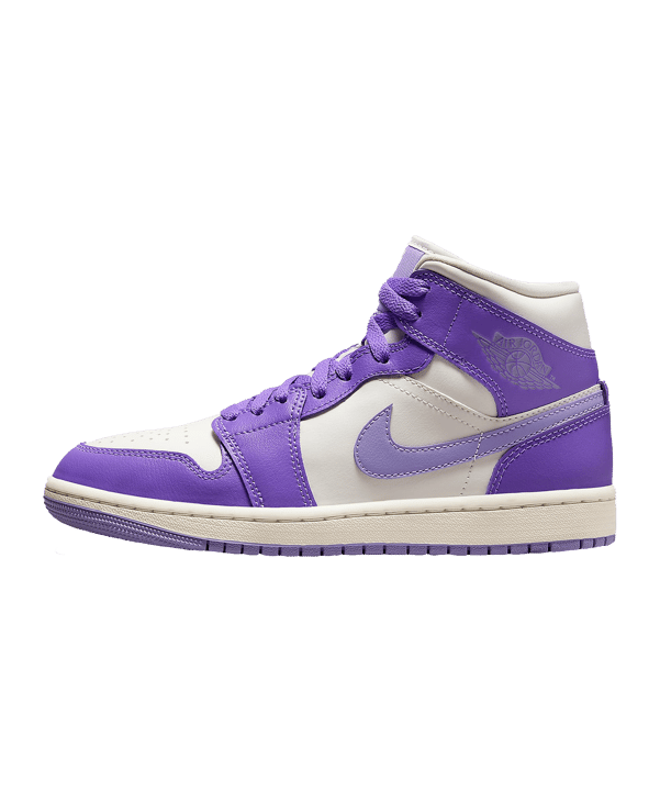 Jordan Air 1 Mid Damen Lila Weiss F504 - lila