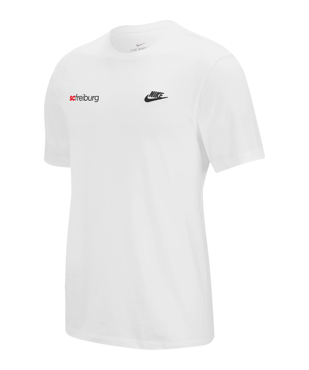 Nike SC Freiburg NSW Club T-Shirt Weiß F100 - weiss
