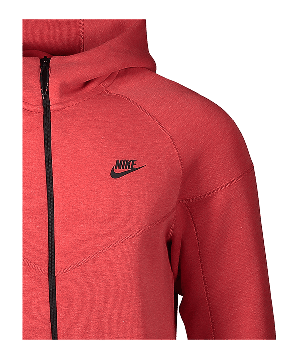 Nike SC Freiburg Tech Fleece Hoody Rot F672 - rot
