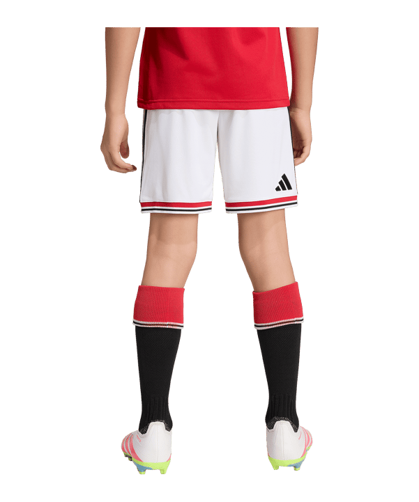 adidas Manchester United Short Home 2026/2027 Kids Weiß - weiss