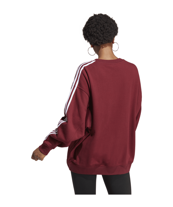 adidas Originals Adicolor Classics Oversized Sweatshirt Burgundy - rot