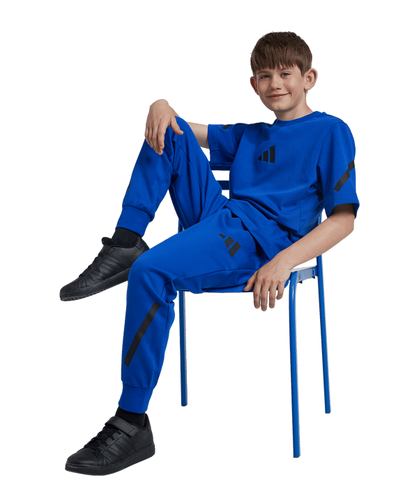 adidas ZNE T-Shirt Kids Blau - blau