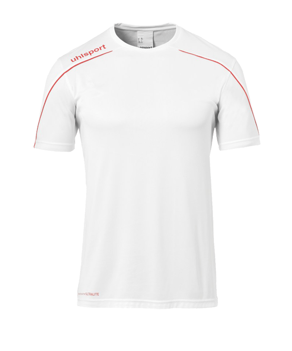 uhlsport Stream 22 Trikot kurzarm Weiss Rot F16 - weiss