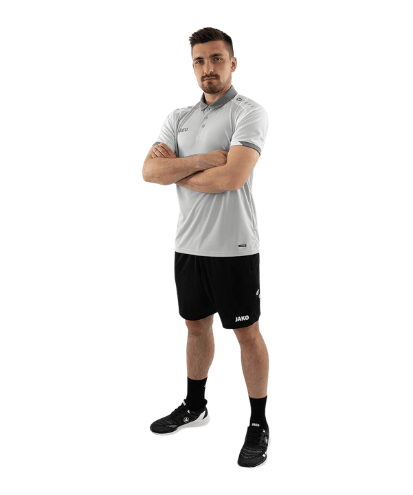 JAKO Dynamic Polo Grau F837 - grau