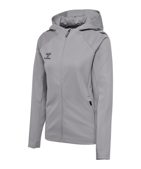 Hummel Cima 2.0 Kapuzenjacke Damen Grau F1100 - grau
