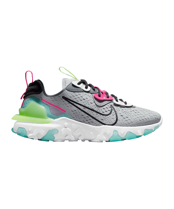 Nike React Vision Damen Grau Schwarz Pink F009 - grau