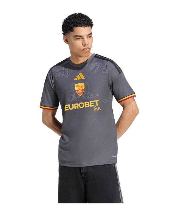 adidas AS Rom Trikot 3rd 2026/2027 Grau