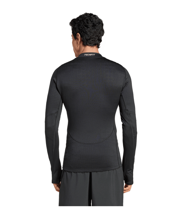 adidas TechFit Cold Rdy Training Longsleeve Schwarz - schwarz