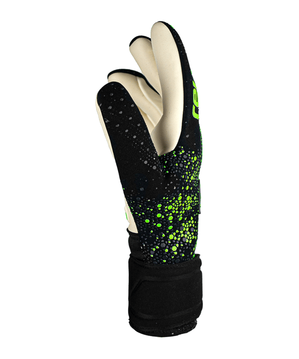 Reusch Pure Contact Gold Torwarthandschuh Schwarz Grün F7781 - schwarz