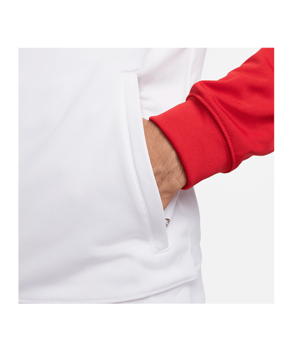 Nike Polen Trainingsjacke Weiss Rot F100 - weiss
