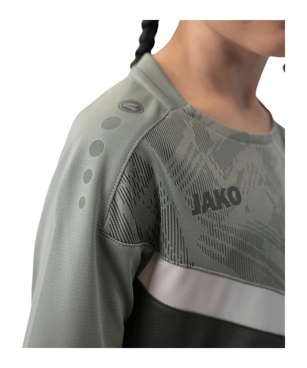 JAKO Iconic T-Shirt Kids Grau Grün F852 - grau