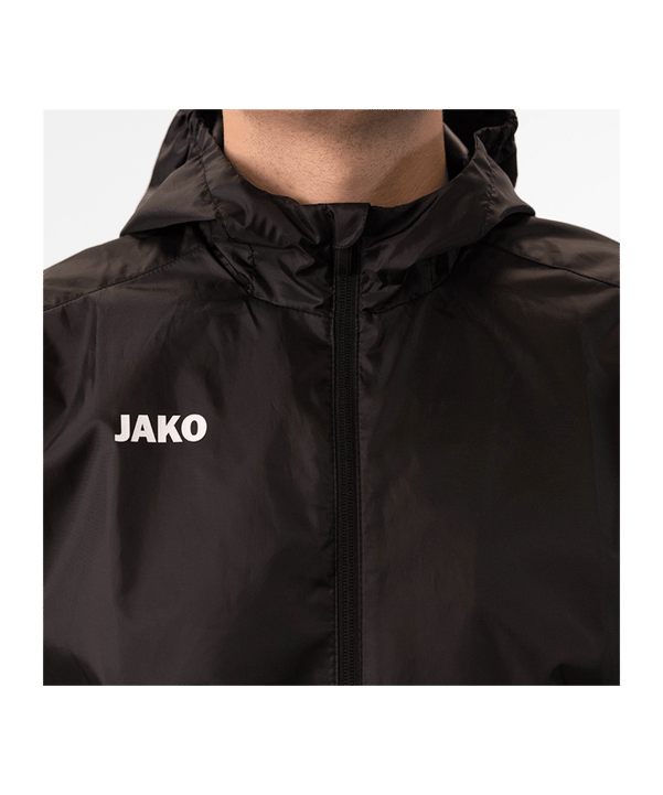 JAKO Team 2.0 Allwetterjacke Schwarz F800 - rot