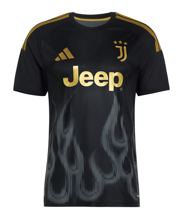 adidas Juventus Turin Authentic Trikot 3rd 2026/2027 Schwarz - schwarz