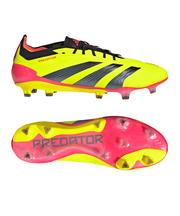 adidas Predator Elite FG Energy Citrus Gelb Schwarz Rot - gelb