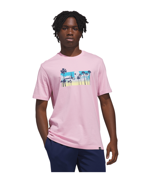 adidas Summer Sunset T-Shirt Rosa - rosa