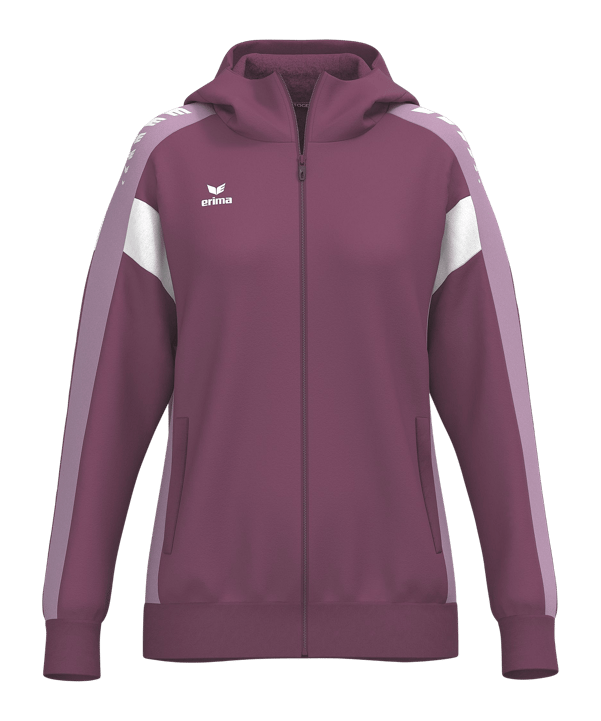 Erima Celebrate 125 Kapuzenjacke Damen Rot Fburgundylavender - rot