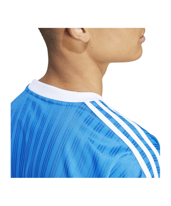 adidas Originals Adicolor Poly T-Shirt Blau Weiss - blau