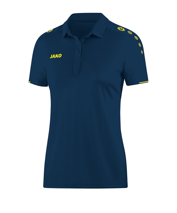 JAKO Classico Poloshirt Damen Blau Gelb F42 - blau