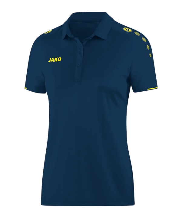 JAKO Classico Poloshirt Damen Blau Gelb F42 - blau