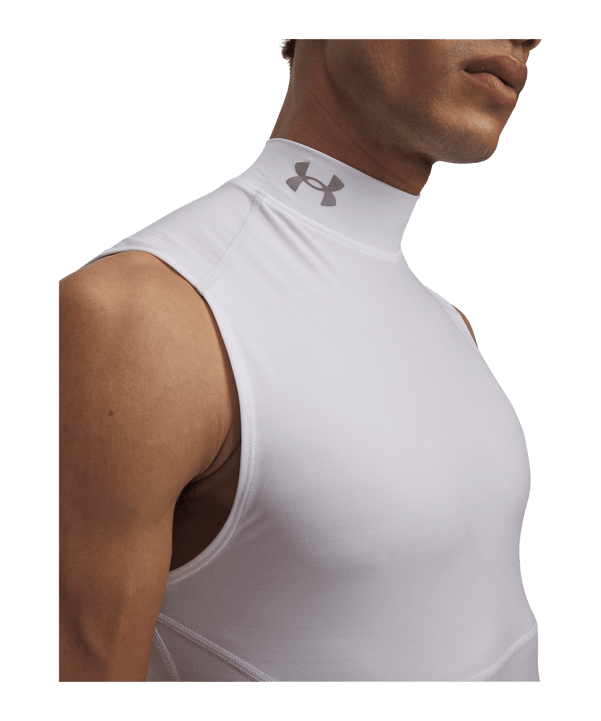 Under Armour HG Elite Sleeveless Mock Weiß F100 - weiss