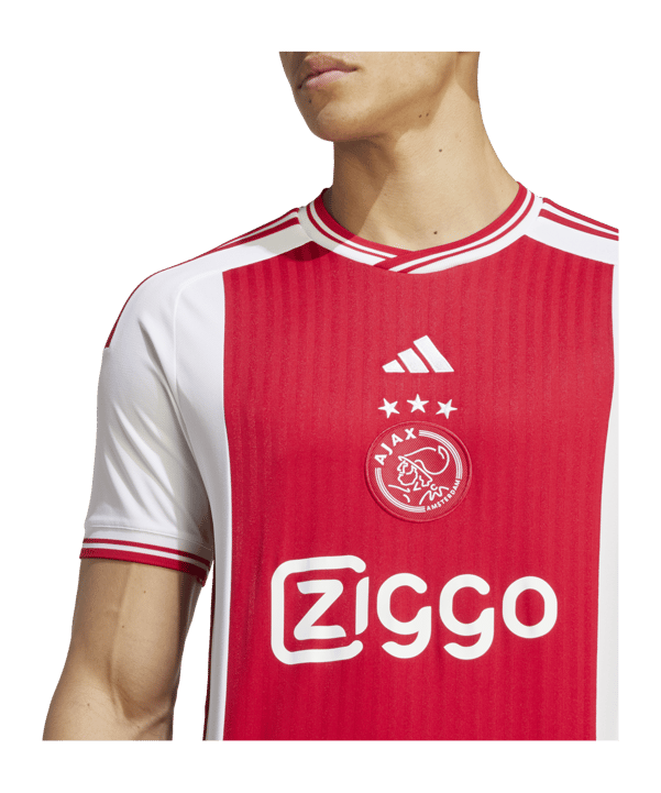 adidas Ajax Amsterdam Trikot Home 2023/2024 Weiss Rot - weiss