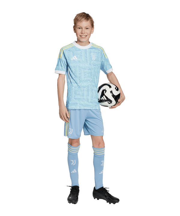 adidas Juventus Turin Short Away 2025/2026 Kids Blau - blau