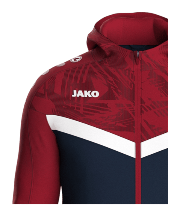 JAKO Icon Kapuzenjacke Blau Rot F901 - blau