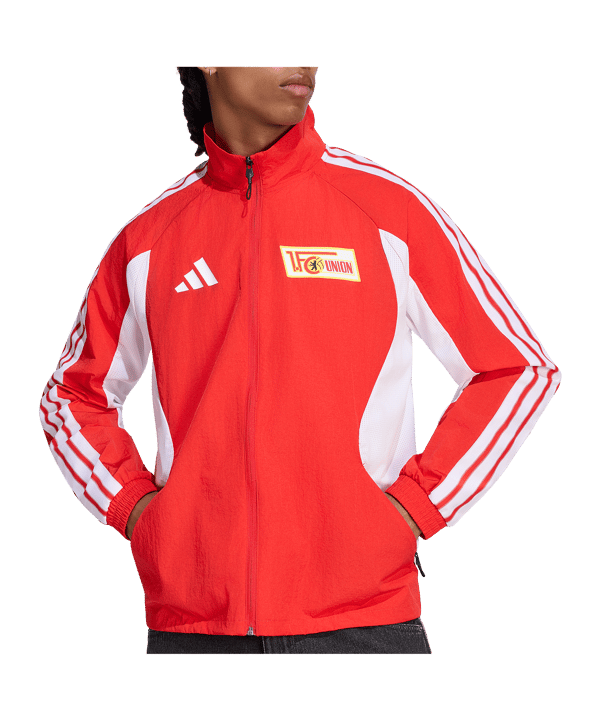 adidas 1. FC Union Berlin Anthem Jacke Rot - rot