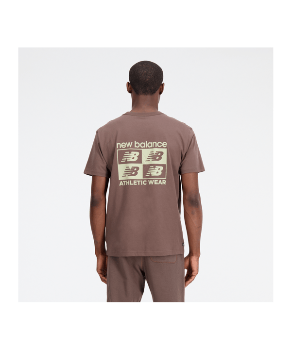 New Balance Essentials Graphic T-Shirt Braun FDUO - braun