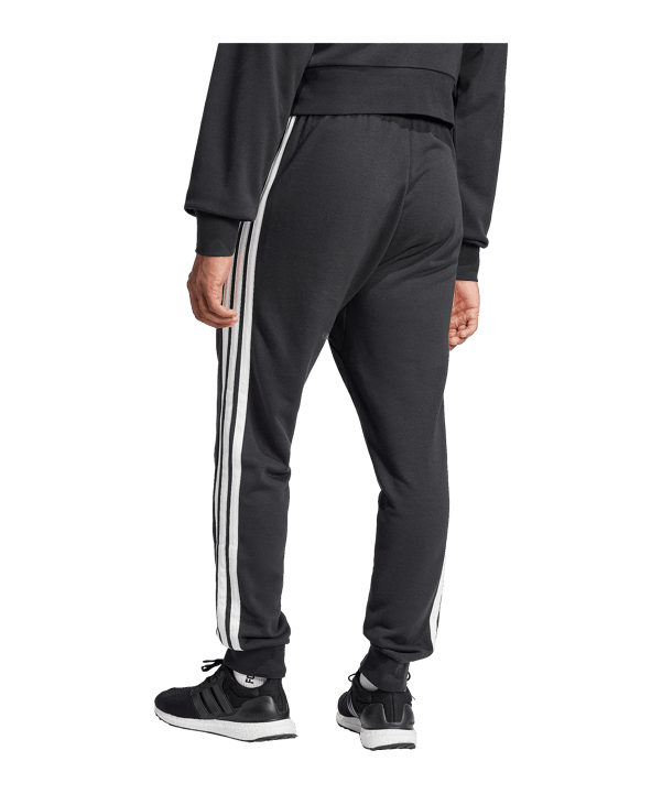 adidas Essentials 3 Stripes Jogginghose Schwarz - schwarz