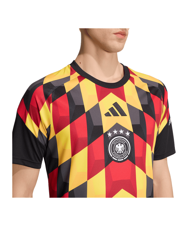 adidas DFB Germania Prematch T-shirt Nero - nero