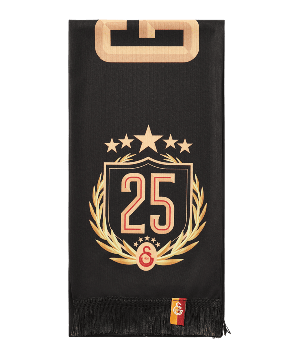Galatasaray Istanbul Galatasaray Istanbul 25 Championship Schal Schwarz - schwarz