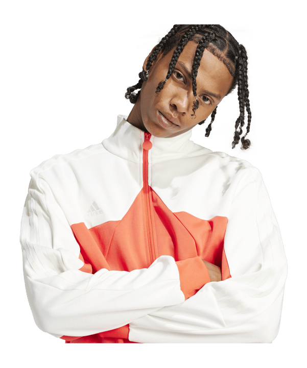 adidas Tiro Tracktop Jacke Weiss - weiss