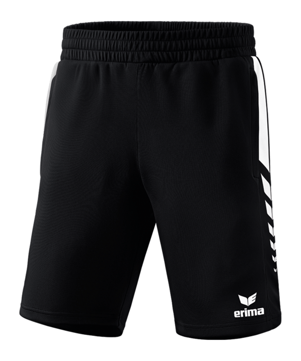 Erima SIX WINGS Short Schwarz Weiss - schwarz