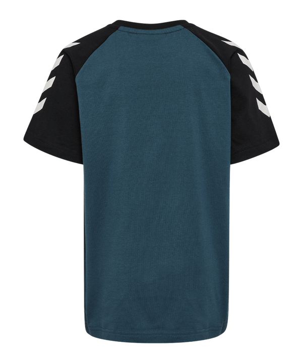Hummel Logo S/S T-Shirt Kids Blau F7280 - blau