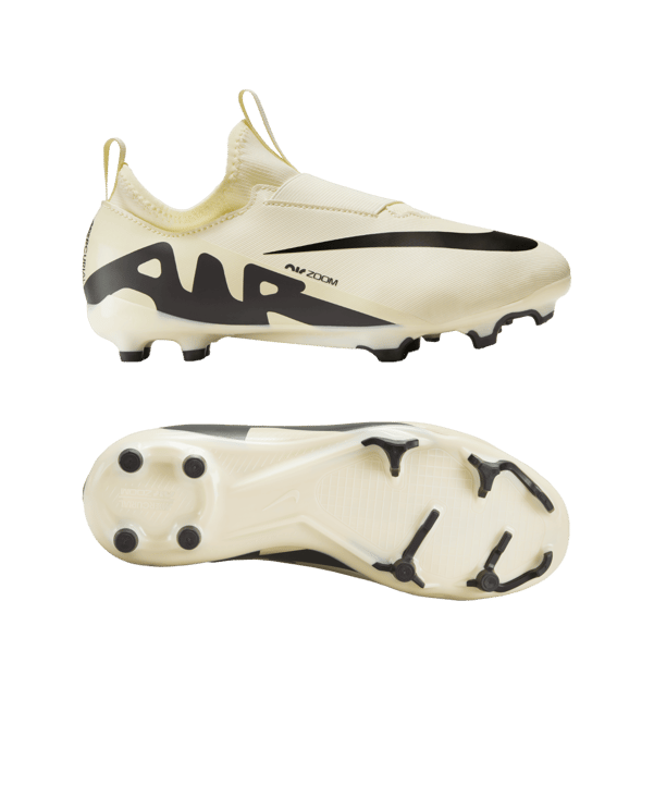 Nike Jr Air Zoom Mercurial Vapor XV Academy FG/MG Mad Ready Kids Beige Schwarz F700 - beige