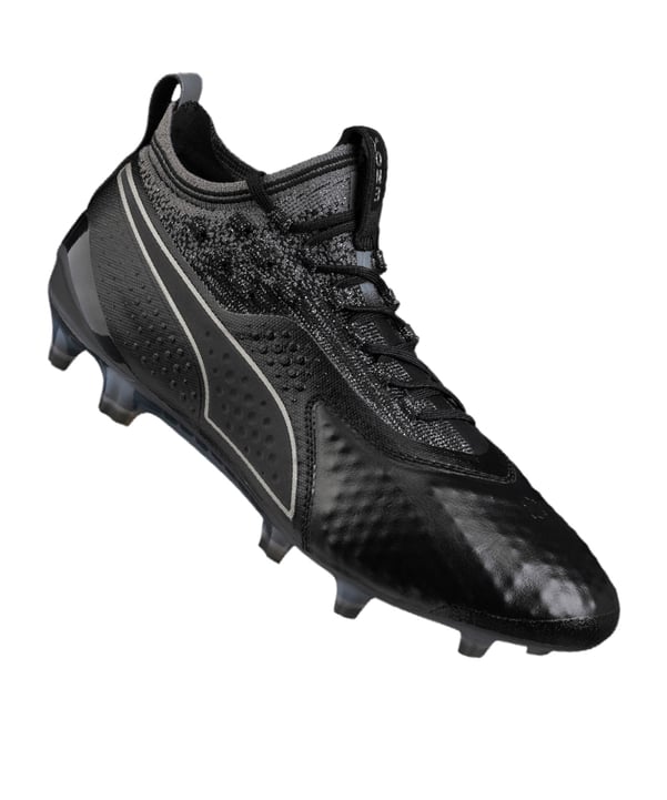 PUMA ONE 1 Leder FG/AG Schwarz F02 - schwarz