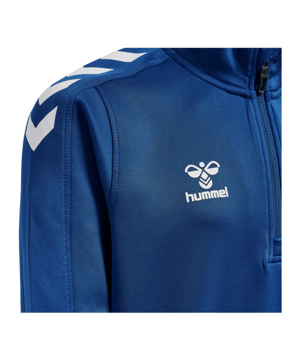 Hummel hmlCORE XK HalfZip Sweatshirt Kids F7045 - blau