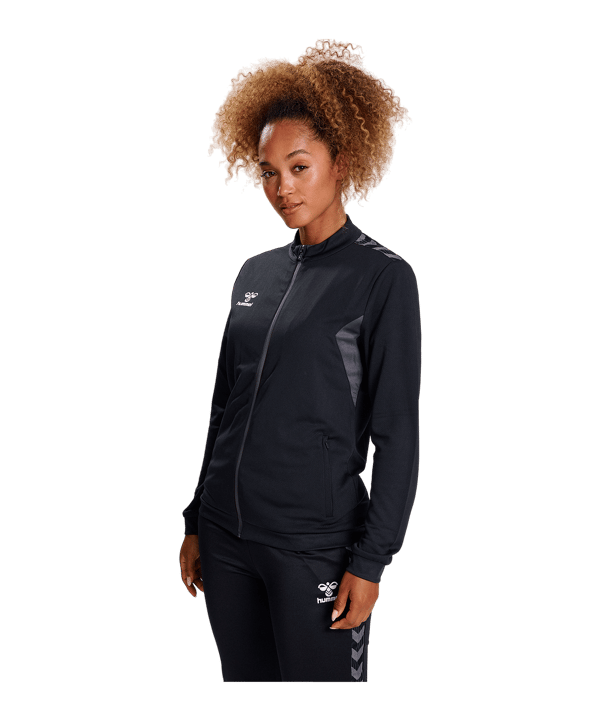 Hummel hmlAUTHENTIC PL Trainingsjacke Schwarz F2001 - schwarz