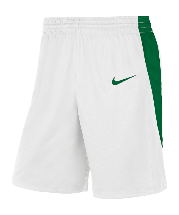 Nike Team Basketball Stock Short Weiss Grün F104 - weiss