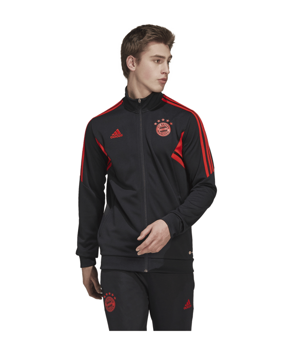 adidas FC Bayern München Trainingsjacke Schwarz - schwarz